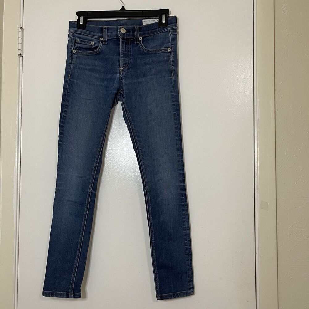 Rag & Bone Jeans high rise skinny medium blue denim bedford size US 26